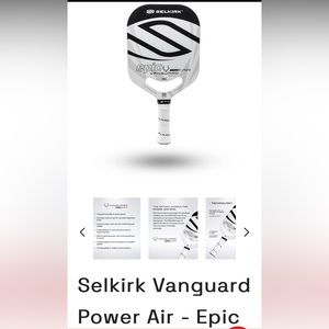 Brand New Selkirk Epic Power Air Vanguard midweight Pickelball Paddle